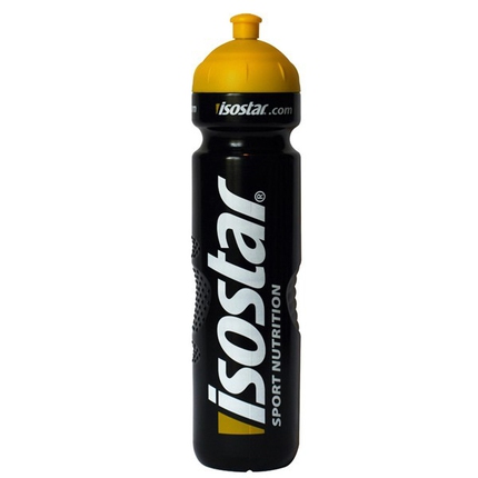 Láhev na pití Isostar 1000 ml, uzávěr cyklistický, černá