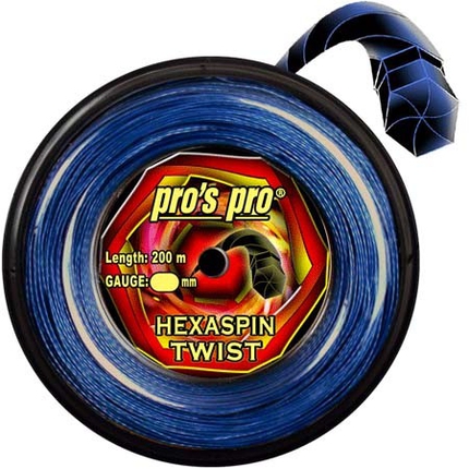 Tenisový výplet Pros Pro Hexaspin Twist 200m, blue