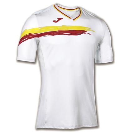 Pánské tenisové tričko Joma Camiesto Picasho, white/red