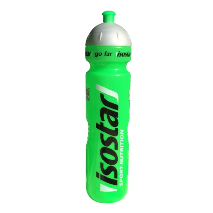Láhev na pití Isostar 1000 ml, uzávěr cyklistický, zelená