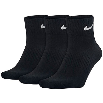 Tenisové ponožky Nike Lightweight Quarter Socks 3 Pairs, black