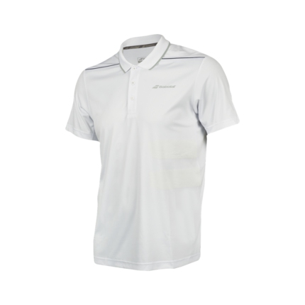 Tenis - Pánské tenisové tričko Babolat Performance Polo 2018, white