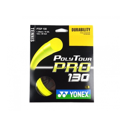 Tenisový výplet Yonex Poly Tour Pro 12m, 1.30 yellow