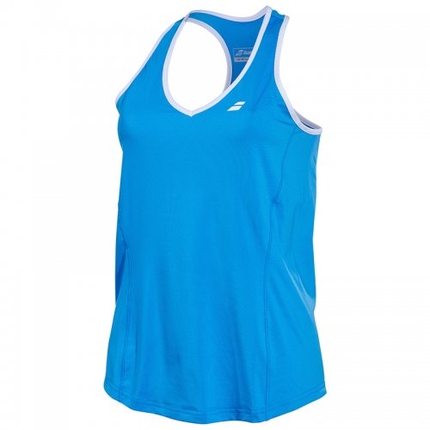 Tenis - Dámské tenisové tílko Babolat Core Women Crop, diva blue