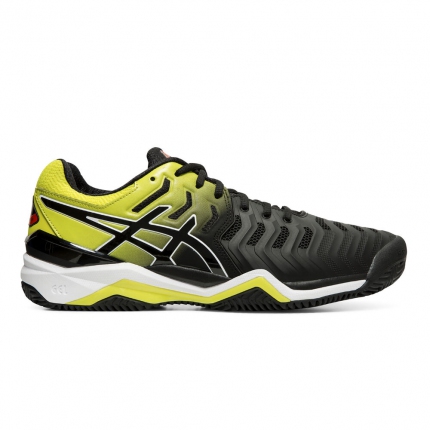Tenis - Pánská tenisová obuv Asics Gel-Resolution 7 Clay, black/sour yuzu