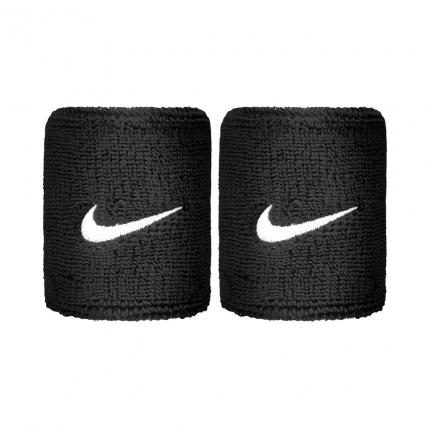 Tenis - Potítka Nike Swoosh Wristbands 2er, black