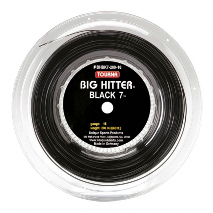 Tenisový výplet Tourna Big Hitter Black 7, 1.25 mm, 220 m