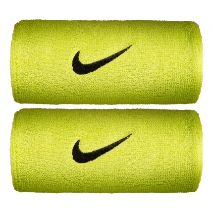 Tenis - Potítka Nike Swoosh Doublewide Wristbands, atomic green
