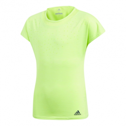 Tenis - Dětské tenisové tričko Adidas Dotty Tee, semi frozen yellow