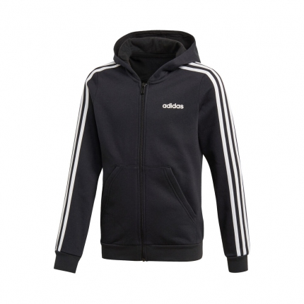 Tenis - Dětská mikina Adidas Essentials 3-Stripes Full-Zip Hoodie, black