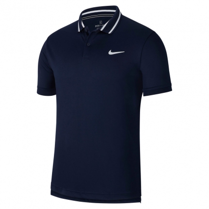 Pánské tenisové tričko Nike Court Dri-Fit Tennis Polo, obsidian