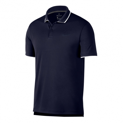 Tenis - Pánské tenisové tričko Nike Court Dry Polo, obsidian