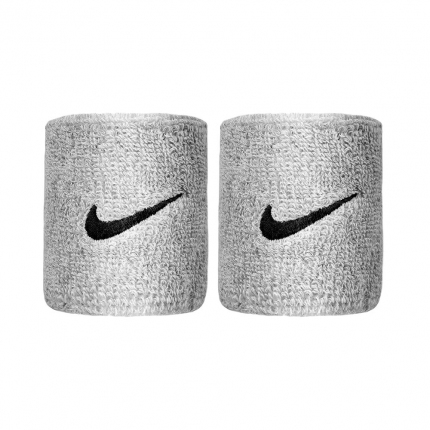 Potítka Nike Swoosh Wristbands 2er, grey heather