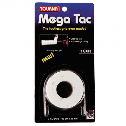 Tenis - Omotávky Tourna Mega Tac 3er, white