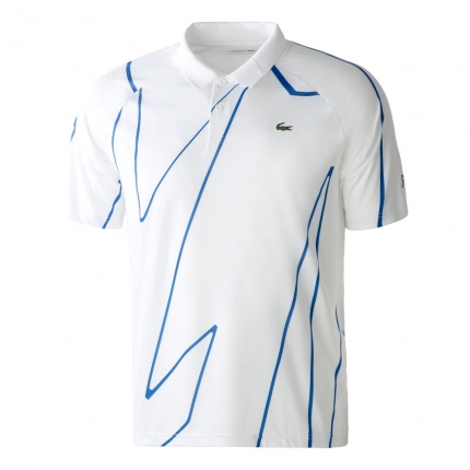 Tenis - Pánské tenisové tričko Lacoste Novak Djokovic Polo, blanc