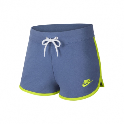 Tenis - Dámské tenisové kraťasy Nike Sportswear Fleece Short, indigo storm