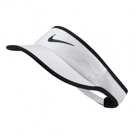 Tenis - Tenisový kšilt Nike Court AeroBill Tennis Visor, white/black