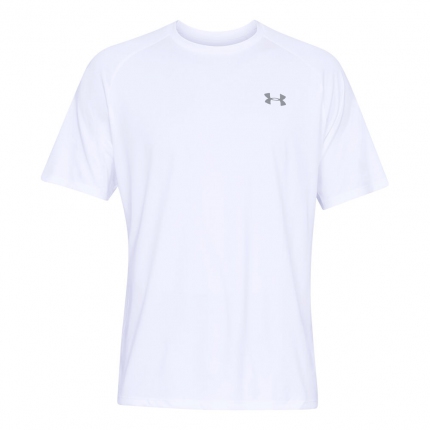 Tenis - Pánské tričko Under Armour Tech Shortsleeve Tee, white
