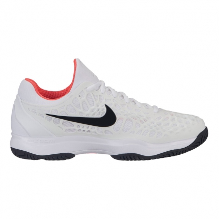 Tenis - Pánská tenisová obuv Nike Zoom Cage 3, white/black/bright crimson