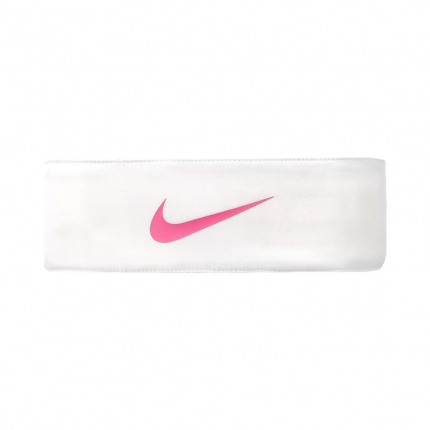 Tenis - Tenisový šátek Nike Tennis Promo Headband Unisex, white/china rose