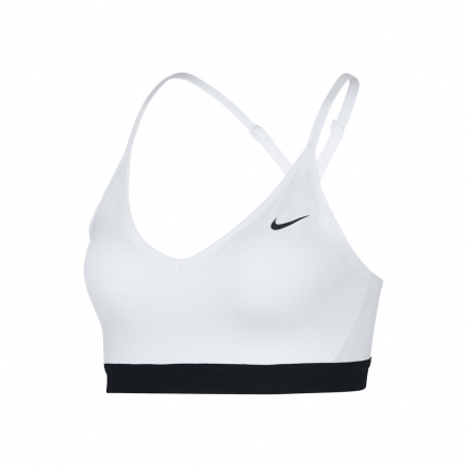 Tenis - Dámská sportovní podprsenka Nike Indy Sports Bra, white