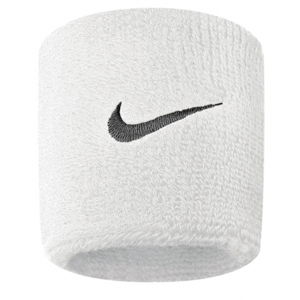 Tenis - Potítka Nike Swoosh Wristbands 2er, white