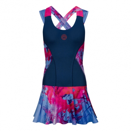 Tenisové šaty Bidi Badu Lipa Tech 2in1, dark blue/red