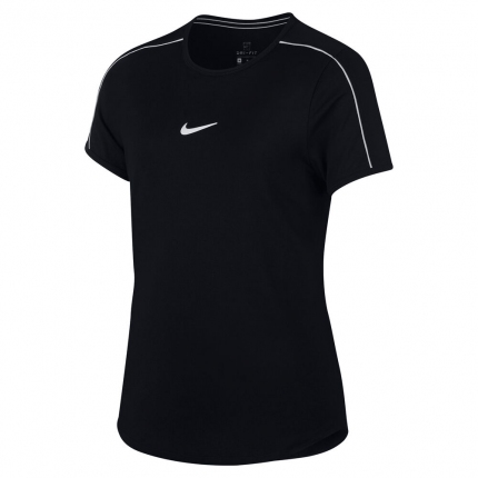 Tenis - Dětské tenisové tričko Nike Court Dry Top, black
