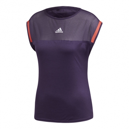 Tenis - Dámské tenisové tričko Adidas Escouade Tee, legend purple
