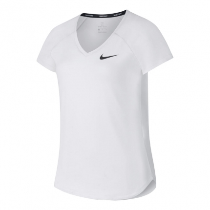 Tenis - Dětské tenisové tričko Nike Court Pure Tennis Top, white