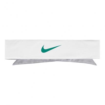 Tenis - Tenisový šátek Nike Rafael Nadal Promo Bandana, white/lucid green