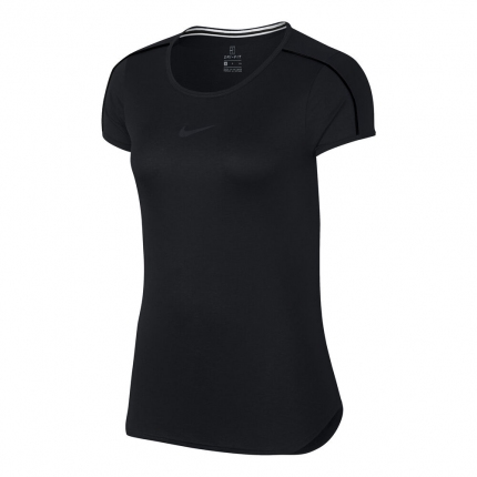 Tenis - Dámské tenisové tričko Nike Court Dry Top, black