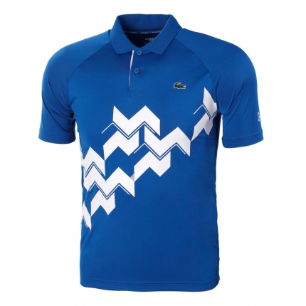 Tenis - Pánské tenisové tričko Lacoste Polo, blue/white