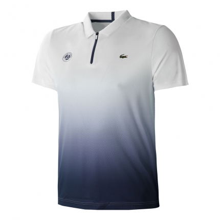 Tenis - Pánské tenisové tričko Lacoste Roland Garros Polo, dark blue