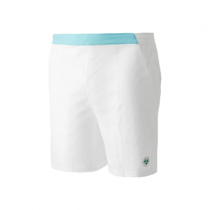 Tenis - Pánské tenisové kraťasy Lacoste  Roland Garros Performance Shorts, white