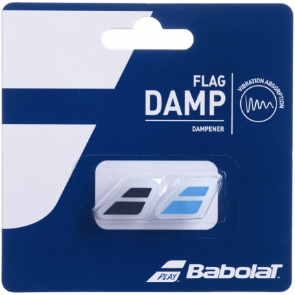 Tenis - Tenisové vibrastopy Babolat Flag Damp X2, black/blue