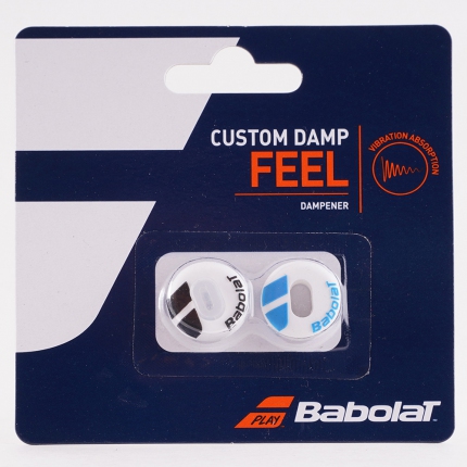 Tenisové vibrastopy Babolat Custom Damp X2, white/blue