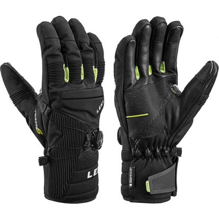 Lyžování - Lyžařské rukavice Leki Progressive Tune S BOA MF Touch 2020/21, black/lime