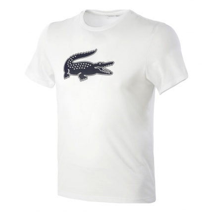 Tenis - Pánské tričko Lacoste T-Shirt, white/navy