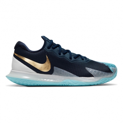 Tenis - Pánská tenisová obuv Nike Air Zoom Vapor Cage 4, dark blue/light blue