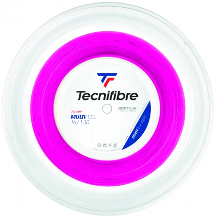 Tenis - Tenisový výplet Tecnifibre Multifeel 200m, pink