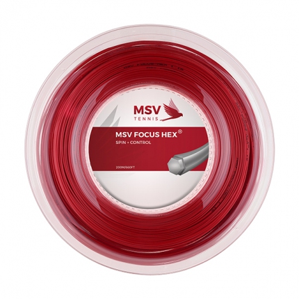 Tenisový výplet MSV Focus Hex 200m, red