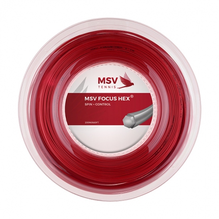 Tenis - Tenisový výplet MSV Focus Hex 200m, red