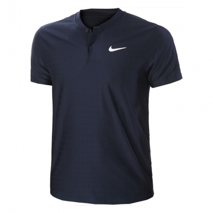 Tenis - Pánské tenisové tričko Nike Court Dri-Fit Advantage Polo, obsidian