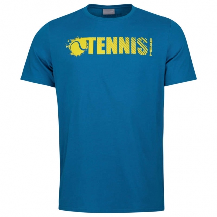 Pánské tenisové tričko Head Font T-Shirt, blue