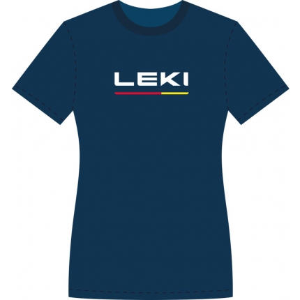 Dámské tričko Leki Logo T-Shirt LEKI Women, true navy blue