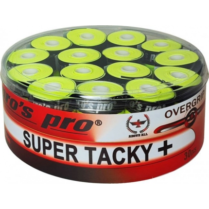 Omotávky Pros Pro Super Tacky+ 30 ks, neon yellow