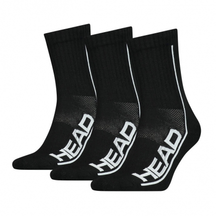 Tenisové ponožky Head Performance Crew black, 3 páry