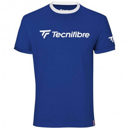 Pánské tričko Tecnifibre Cotton Tee Royal