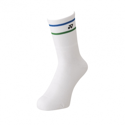 Ponožky Yonex 19172, balení 1 pár, white/green